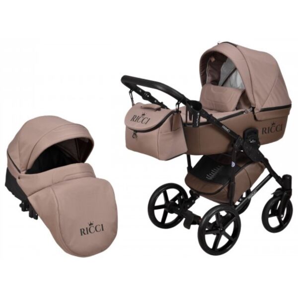 

Детская коляска 2 в 1 Ricci Primo Premio шоколадная 009