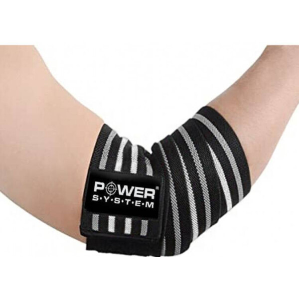 

Локтевые бинты Power System Elbow Wraps PS-3600 Grey/Black