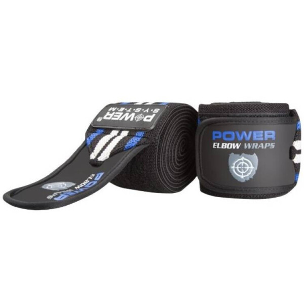 

Локтевые бинты Power System Elbow Wraps PS-3600 Blue/Black