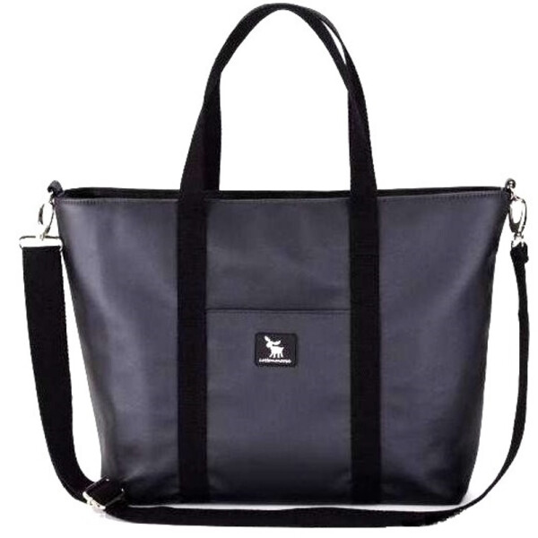 

Сумка для коляски Cottonmoose Shopper 750/148 pearl black leather (черный эко-кожа)