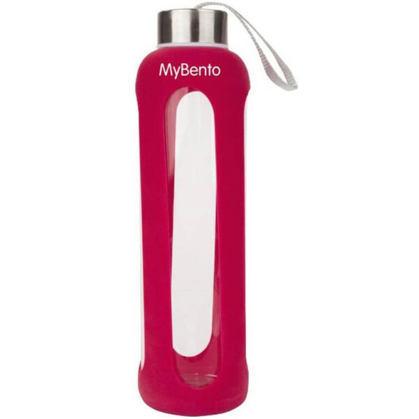 

Бутылка для воды Summit MyBento Eco Glass Bottle Silicone Cover красная 500 мл (17307)
