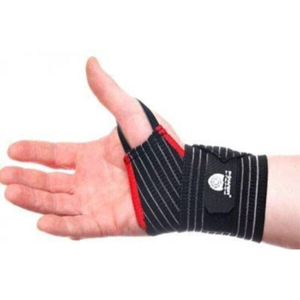 

Кистевые бинты Power System Elastic Wrist Support PS-6000 Black/Red