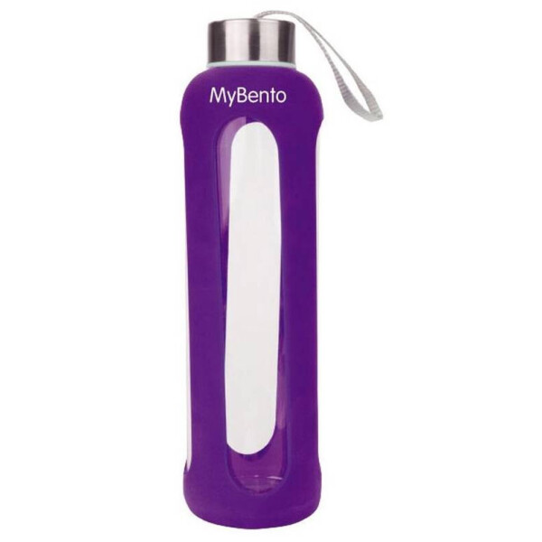 

Бутылка для воды Summit MyBento Eco Glass Bottle Silicone Cover фиолетовая 500 мл (17806)