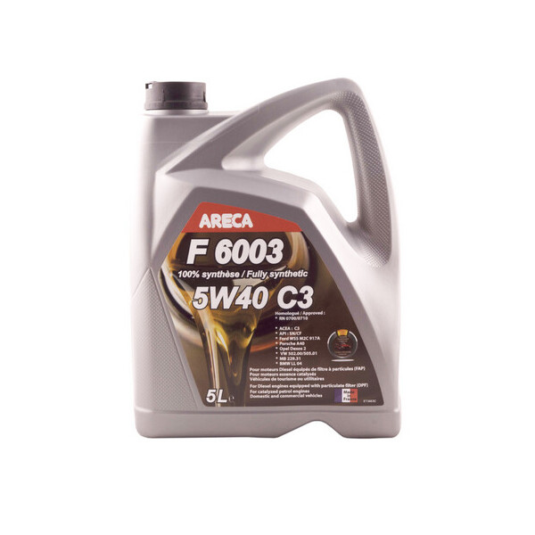 

Моторное масло ARECA F6003 5W-40 C3 5л