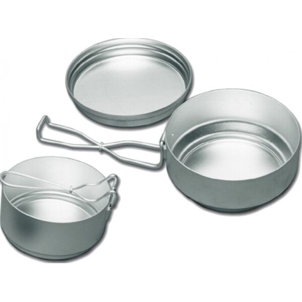 

Набор туристической посуды 611 Three-piece mess tin set Aluminium (ALB )