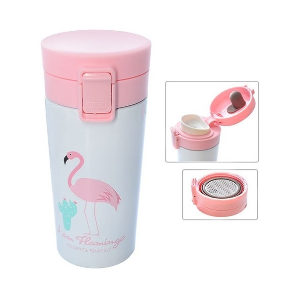 

Термокружка Stenson Фламинго 380 мл Pink (R83446)