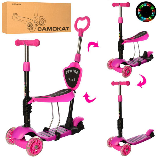 

Самокат 5 в 1 iTrike Pink (JR3-026-P)