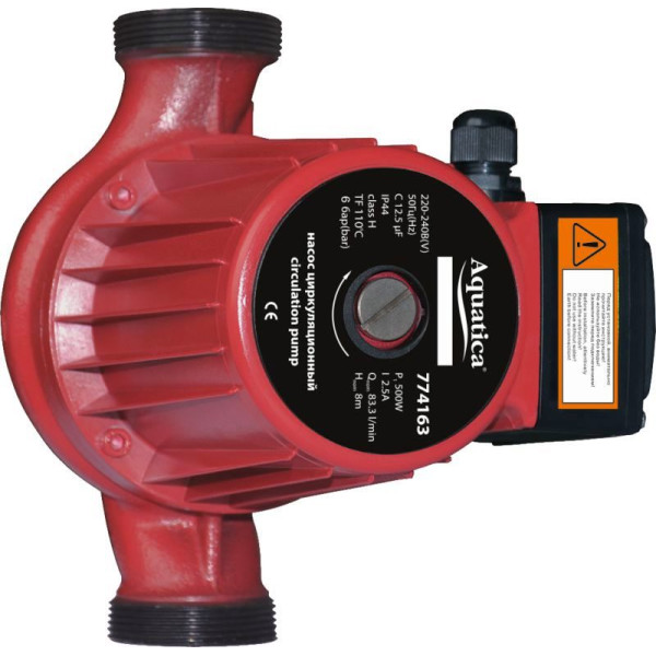 

Насос циркуляционный Aquatica 0.5 кВт Hmax 12 м Qmax 190 л/мин 2" (774163)