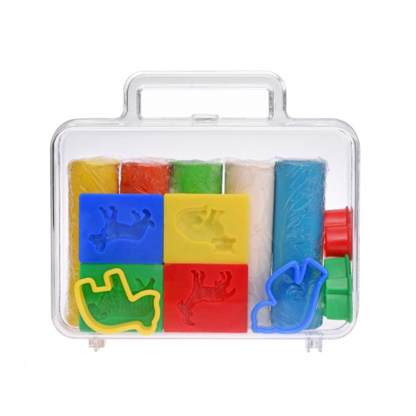 

Пластилин классический Becks Plastilin 500г 5 цветов с аксесуарами кейс (B100352)