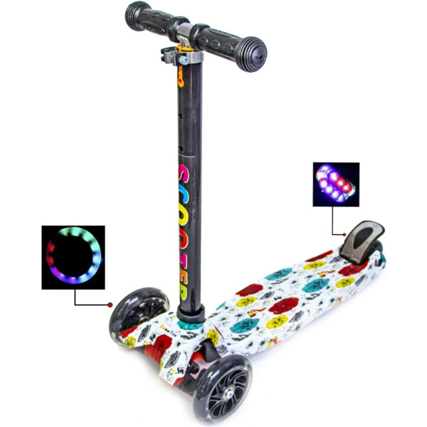 

Самокат Best Scooter Maxi Different Flowers Светящиеся Колеса