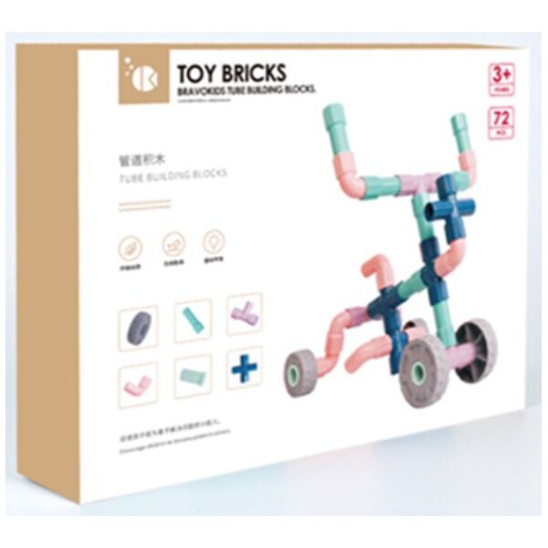 

Конструктор Bravokids Трубы 72 элемента (TB-03841101)