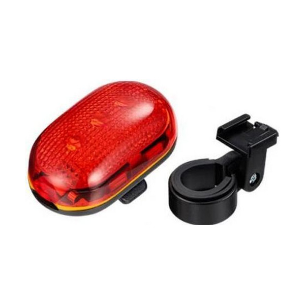 

Мигалка CG-404R1 с батарейками, черная, 5 диодов, 4 режима