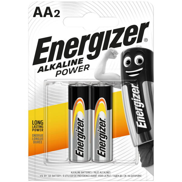 

Батарейка Energizer ALKALINE POWER AA (2шт/бл)