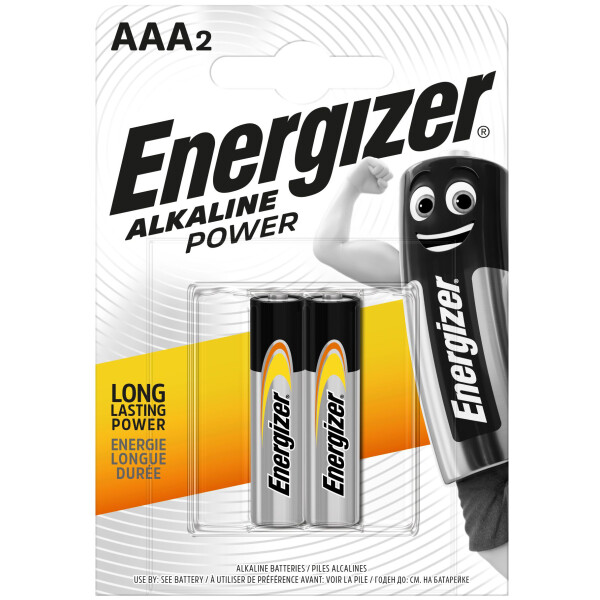 

Батарейка Energizer ALKALINE POWER AAA (2шт/бл)