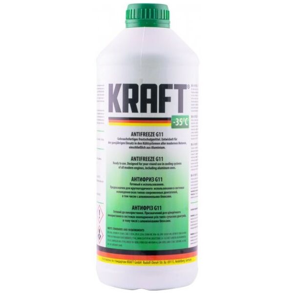 

Антифриз готовый G11 KRAFT (зеленый) 1,5 л (KF120)