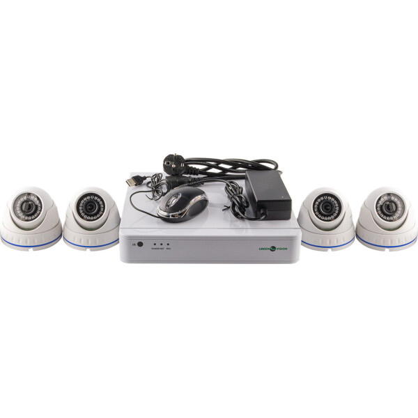 

Комплект видеонаблюдения Green Vision GV-IP-K-S30/04 1080P