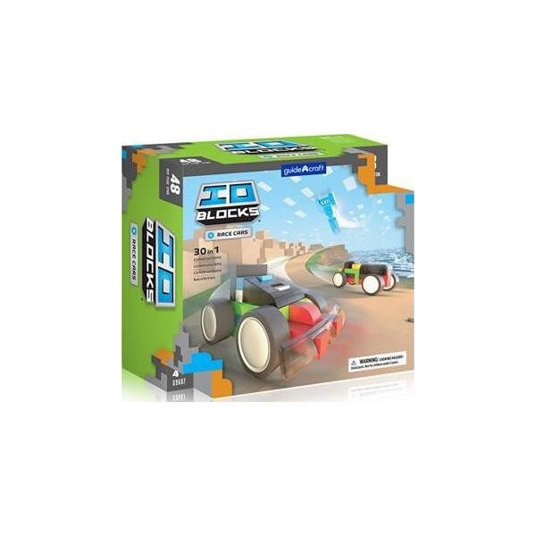

Конструктор Guidecraft IO Blocks Гоночные машины, 48 деталей (G9607)