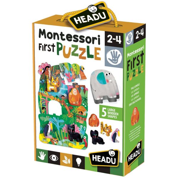 

Мой первый пазл Монтессори HEADU Джунгли (IT22380)
