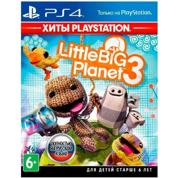 

Диск с игрой LittleBigPlanet 3 HITS [PS4, Rus]