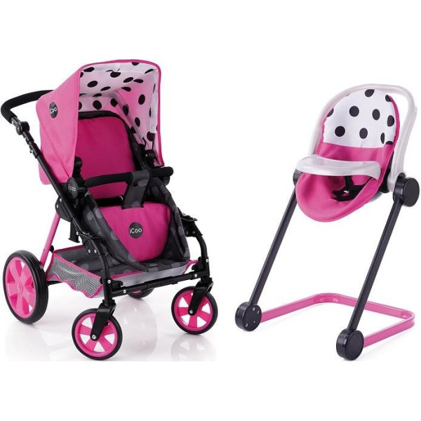 

Коляска для куклы со стульчиком для кормления I’Coo D-88842