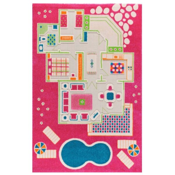 

Детский игровой ковер IVI Игровой домик розовый, размер S, 80x113 см