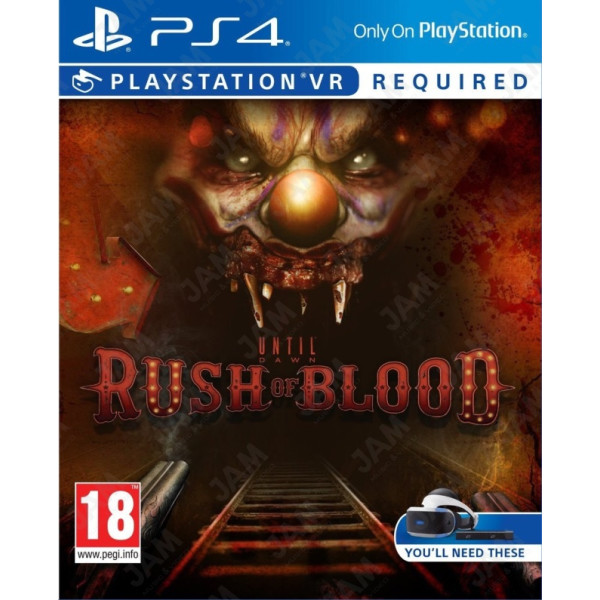 

Диск с игрой Until Dawn Rush of Blood (для VR) [PS4, Rus]