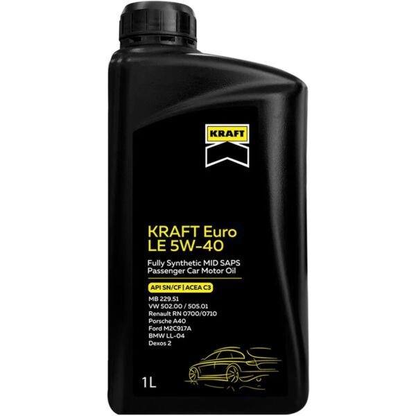 

Моторное масло KRAFT Euro LE 5W-40, 1л