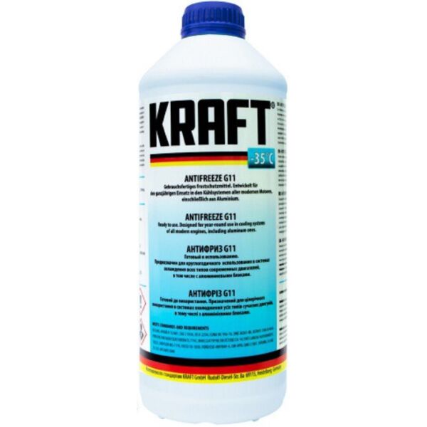 

Антифриз Antifreeze G11 Blue -35 KRAFT 1,5 л