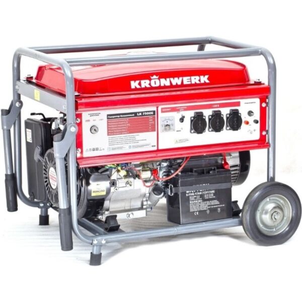 

Генератор бензиновый KRONWERK LK 7500E 6,5 кВт