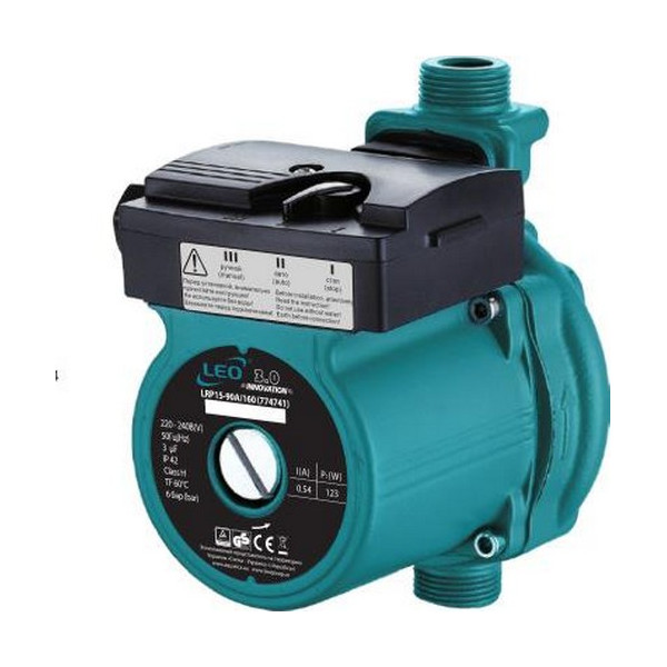 

Насос для повышения давления Leo 123 Вт Hmax 9 м Qmax 25 л/мин 3/4" (774741)