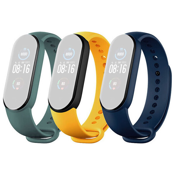 

Набор ремешков для Mi Smart Band 5 (Blue Yellow Green)