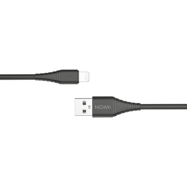 

Кабель Nomi DCBQ 10i USB Lightning 1м Black