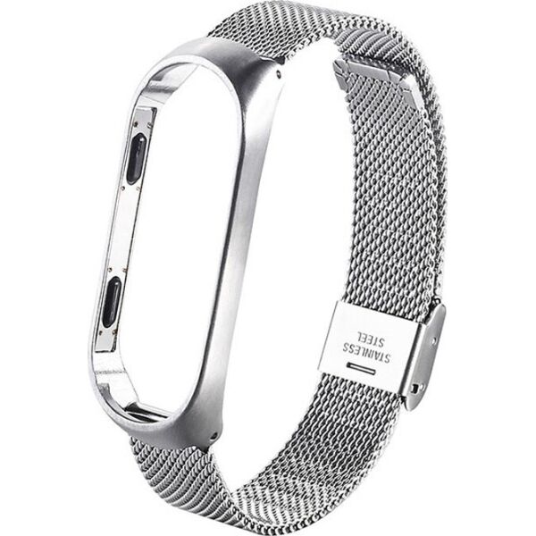 

Металлический ремешок oneLounge Milanese Loop Silver для Xiaomi Mi Band 3/4