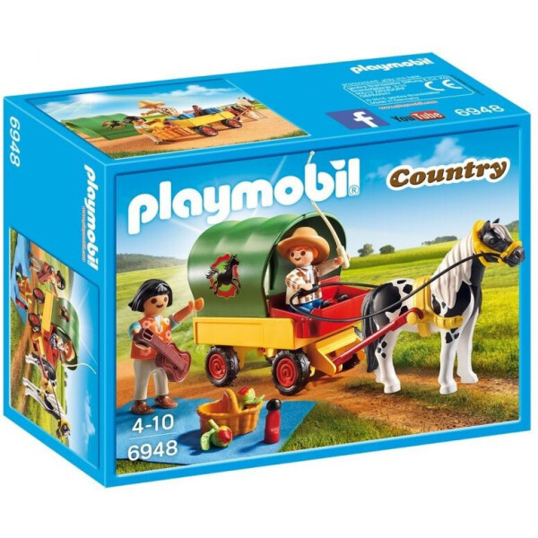 

Игровой набор Playmobil Пикник с вагончиком для пони (6948)