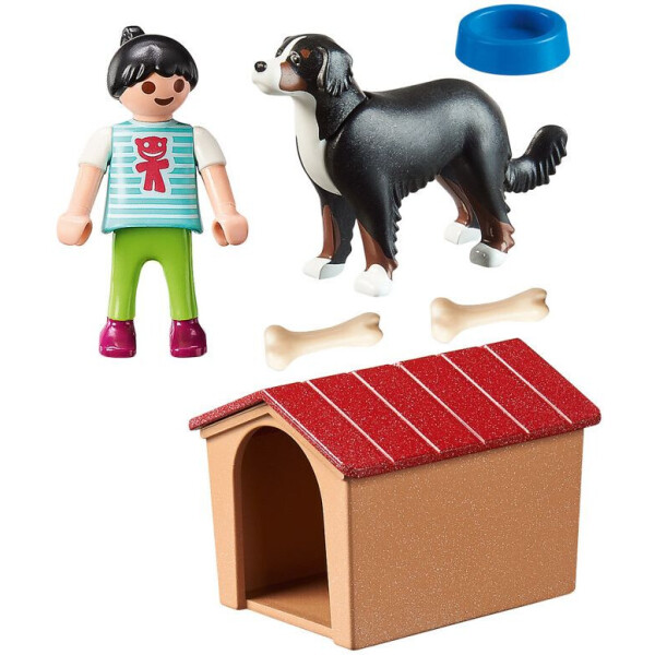 

Игровой набор Playmobil Девушка и собака с будкой 7 эл. (70136)