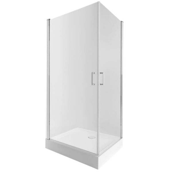 

Набор Qtap душевая кабина Gemini CRM1018RC6 Clear + поддон Unirect 301815