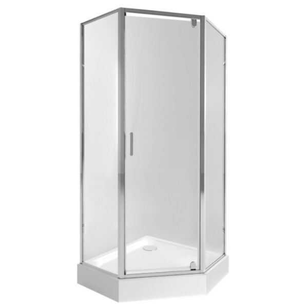 

Набор Qtap душевая кабина Leo CRM10995-AC6 Clear + поддон Leoscorp 309915