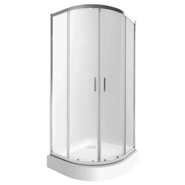 

Набор Qtap душевая кабина Taurus CRM1011AC6 Clear + поддон Uniarc 301115