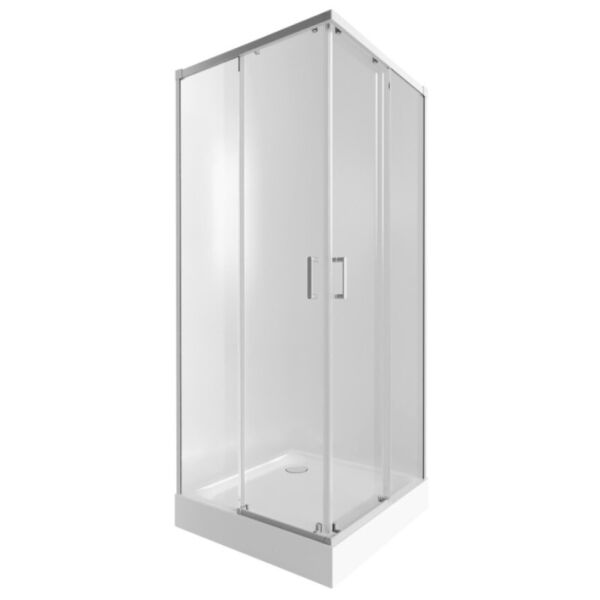

Набор Qtap душевая кабина Taurus WHI1099SC6 Clear + поддон Unisquare 309915