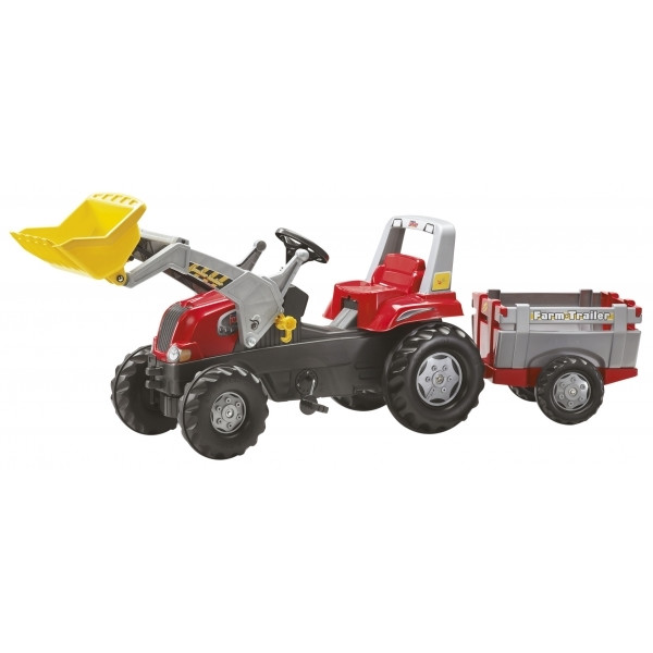 

Трактор с прицепом и ковшом Rolly Toys rollyJunior RT