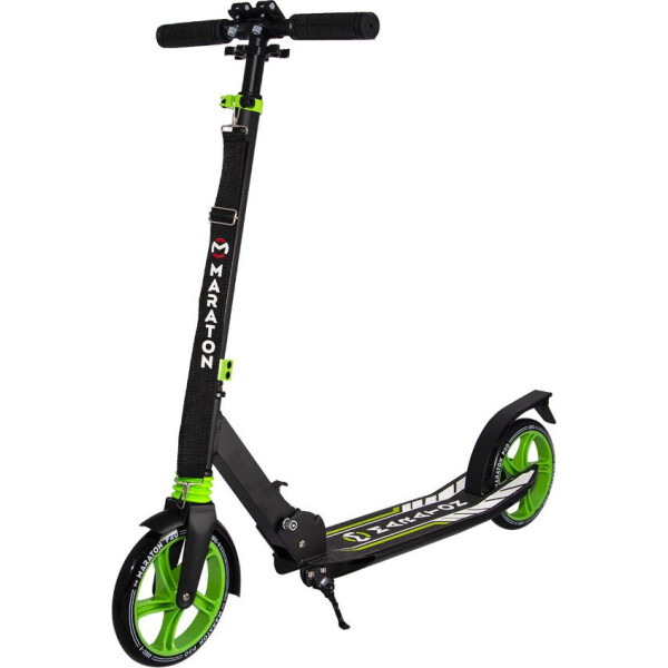 

Самокат Scooter Maraton Pro черный-зеленый