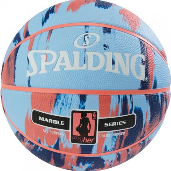 

Мяч баскетбольный Spalding NBA Marble 4Her Outdoor Sky Blue/Royal/Red Size 6