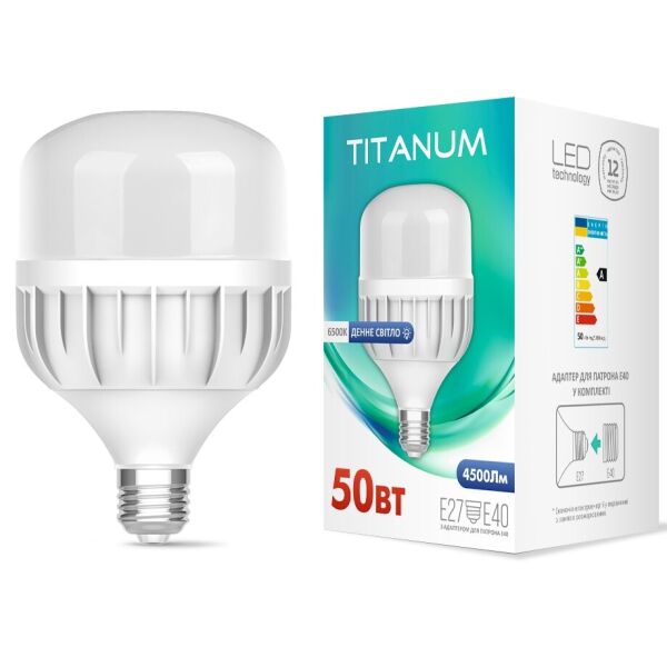 

Лампа светодиодная TITANUM A138 50W E27 6500К (TL-HA138-50276)