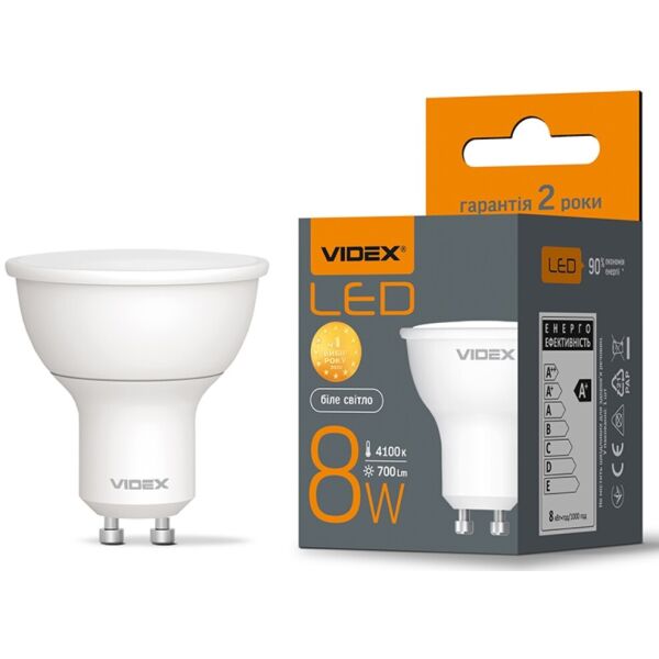 

Лампа светодиодная VIDEX MR16e 8W GU10 4100K (VL-MR16e-08104)