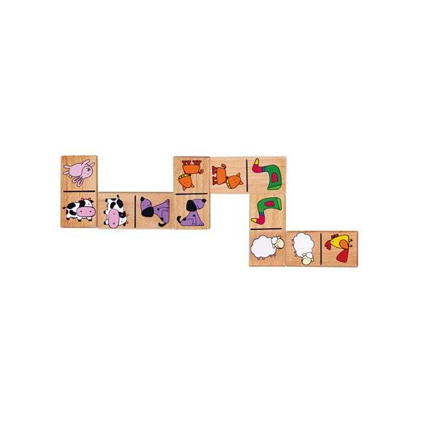 

Деревянное домино Viga Toys Зверята (59622)