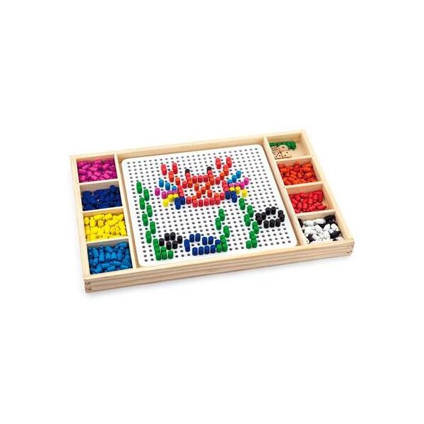

Деревянная настольная игра Viga Toys Мозаика и лудо (59990)