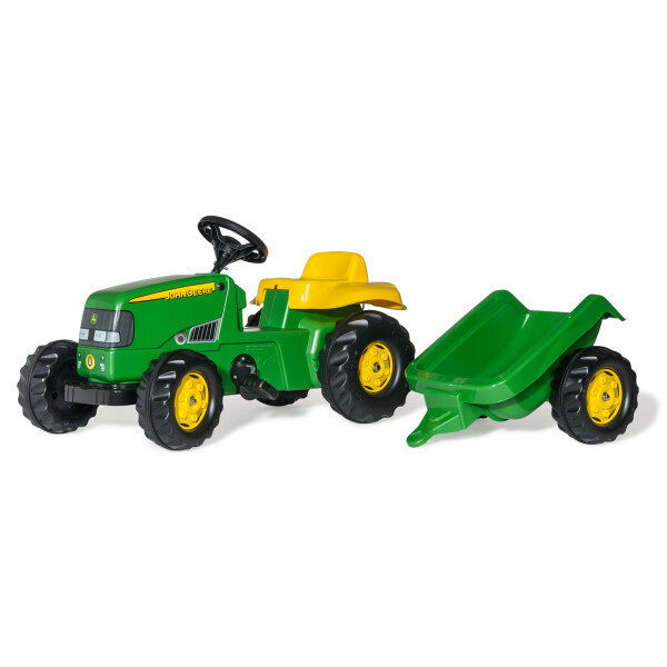 

Веломобиль трактор Rolly Toys rollyKid John Deere зелено-желтый (12190)