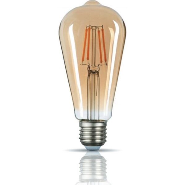 

LED лампа TITANUM Filament ST64 6W E27 2200K бронза (TLFST6406272A)