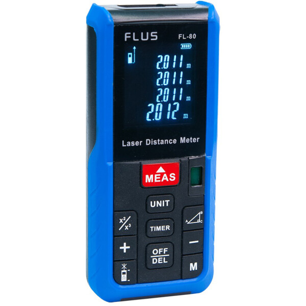 

Лазерный дальномер - рулетка Flus FL-80 (0,04...80 м)