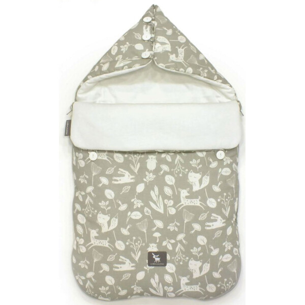 

Универсальный Конверт в коляску Cottonmoose Pooh 330/130/51 forest gray cotton white cotton jersey (серый (лес) с белым)